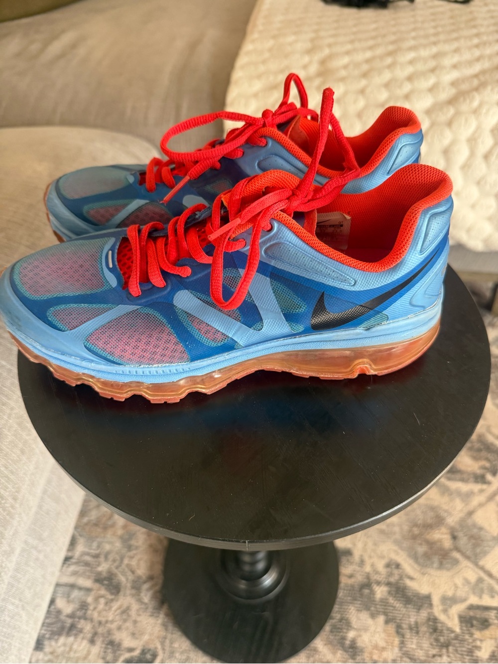 Women Nike Air Max 487679-406 University Blue Bright Crimson Shoes Size 6.5 EU37